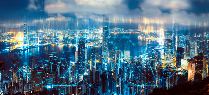 abstract image of city